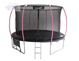 Trampolina LEAN Sport Max 12ft Czarno-Różowa