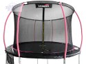 Trampolina LEAN Sport Max 12ft Czarno-Różowa