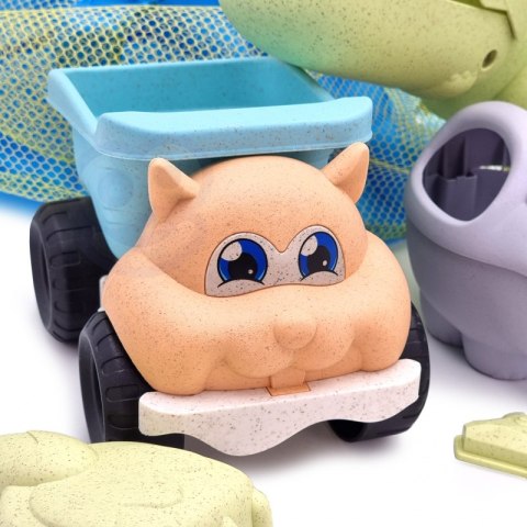 WOOPIE Zestaw do Piasku z Wiaderkiem i Łopatką Krokodyl 10 el.