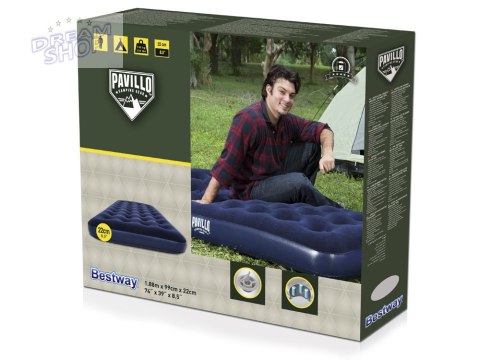 Bestway welurowy Materac dmuchany 188 x 99cm 67001 Bestway welurowy Materac dmuchany 188 x 99cm 67001