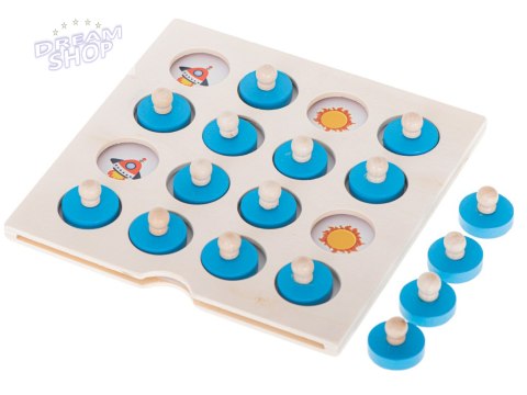 Puzzle drewniane gra planszowa memory + 4 karty Puzzle drewniane gra planszowa memory + 4 karty