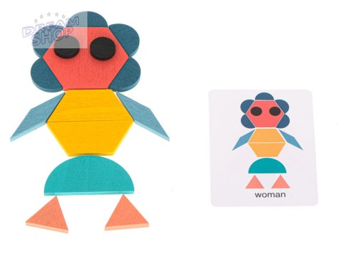 Puzzle drewniane układanka montessori 180el. Puzzle drewniane układanka montessori 180el.