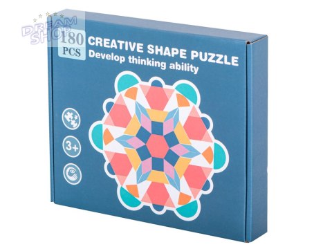 Puzzle drewniane układanka montessori 180el. Puzzle drewniane układanka montessori 180el.