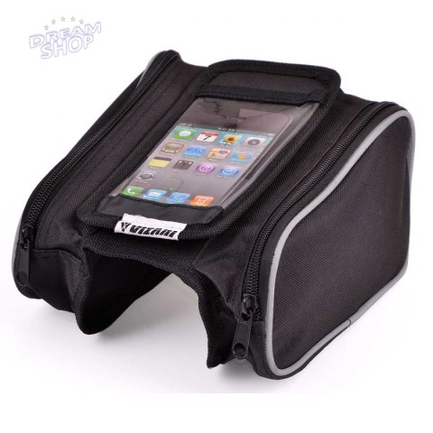 Sakwa torba rowerowa na ramę z etui na telefon K-076 Sakwa torba rowerowa na ramę z etui na telefon K-076