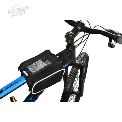 Sakwa torba rowerowa na ramę z etui na telefon K-076 Sakwa torba rowerowa na ramę z etui na telefon K-076