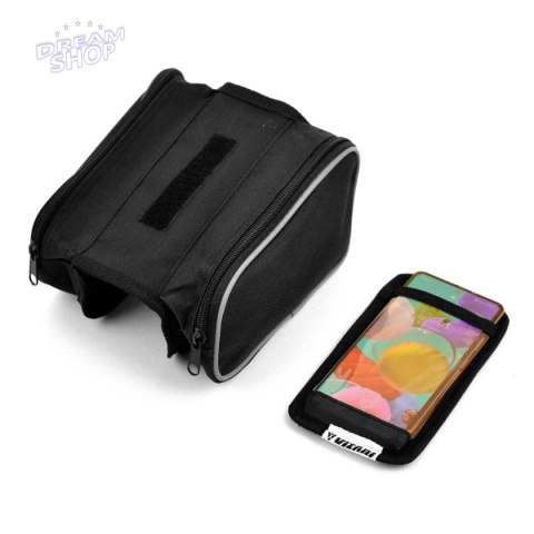 Sakwa torba rowerowa na ramę z etui na telefon K-076 Sakwa torba rowerowa na ramę z etui na telefon K-076