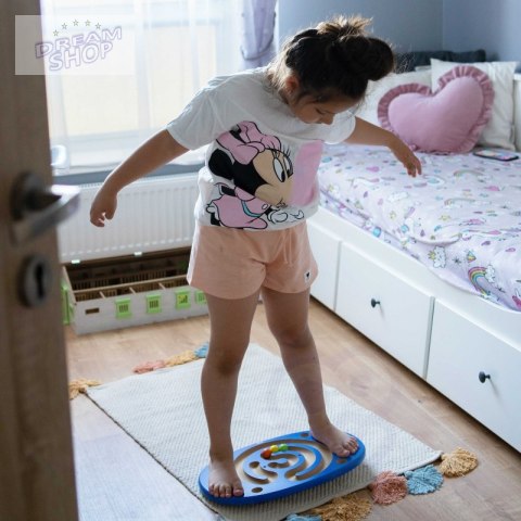 Viga Sensoryczna Drewniana Deska do balansowania z labiryntem Viga Sensoryczna Drewniana Deska do balansowania z labiryntem