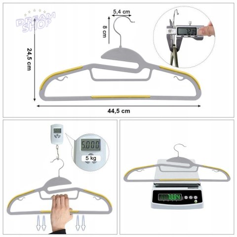 Wieszak Flexi Kpl.10 Szt Szaro-ŻÓŁty Wieszak Flexi Kpl.10 Szt Szaro-ŻÓŁty