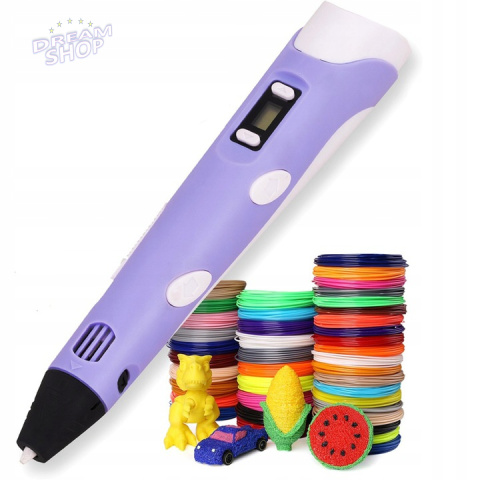 Długopis drukarka pen 3D zestaw + wkłady 109 metrów Długopis drukarka pen 3D zestaw + wkłady 109 metrów