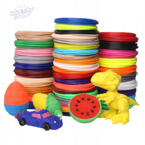 BEZPIECZNY FILAMENT PLA 100M 20x5M DŁUGOPIS 3D PEN BEZPIECZNY FILAMENT PLA 100M 20x5M DŁUGOPIS 3D PEN