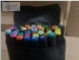 Markery dwustronne alkoholowe w etui 168 sztuk