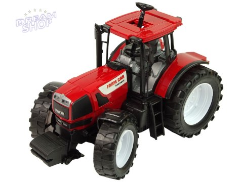 Traktor Czerwony Wywrotka Żółta Ciągnik 50 cm Traktor Czerwony Wywrotka Żółta Ciągnik 50 cm