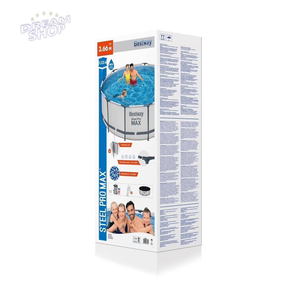 Basen Ogrodowy Stelażowy 366 x 122 cm Bestway 56420 Basen Ogrodowy Stelażowy 366 x 122 cm Bestway 56420