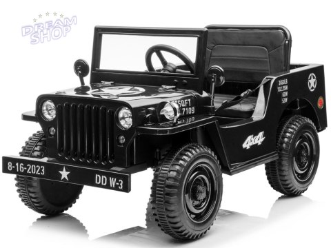 Wojskowe Auto na akumulator Willys + pilot PA0263 Wojskowe Auto na akumulator Willys + pilot PA0263