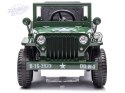 Wojskowe Auto na akumulator Willys + pilot PA0263