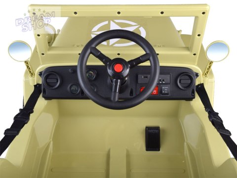 Wojskowe Auto na akumulator Willys + pilot PA0263 Wojskowe Auto na akumulator Willys + pilot PA0263
