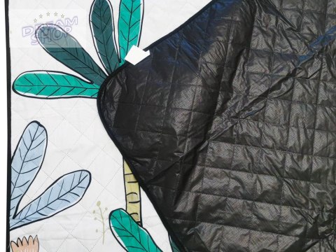 Mata plażowa koc piknikowy biwakowy palmy 200x200 Mata plażowa koc piknikowy biwakowy palmy 200x200