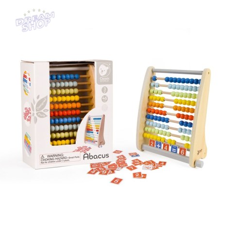 Drewniane Liczydło z działaniami matematycznymi Classic World Drewniane Liczydło z działaniami matematycznymi Classic World