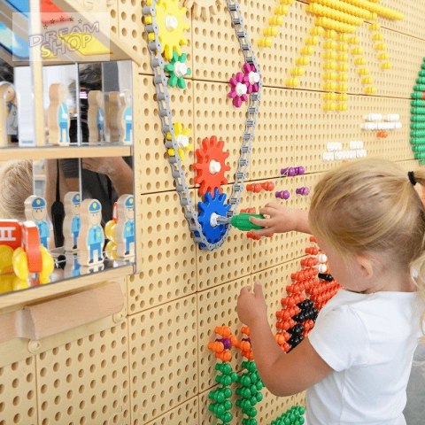 MASTERKIDZ Tablica Ścienna Koła Zębate i Łańcuch 79 El. Zbuduj własny mechanizm MASTERKIDZ Tablica Ścienna Koła Zębate i Łańcuch 79 El. Zbuduj własny mechanizm