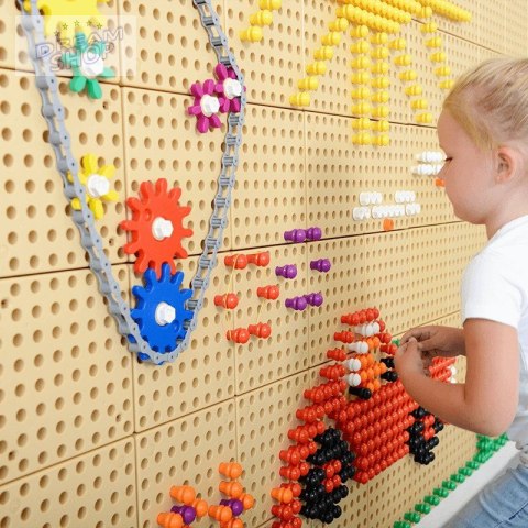 MASTERKIDZ Tablica Ścienna Koła Zębate i Łańcuch 79 El. Zbuduj własny mechanizm MASTERKIDZ Tablica Ścienna Koła Zębate i Łańcuch 79 El. Zbuduj własny mechanizm