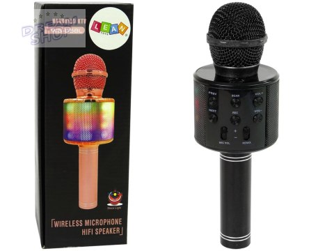 Mikrofon Bezprzewodowy USB Głośnik Nagrywanie Karaoke Model WS-858 Czarny