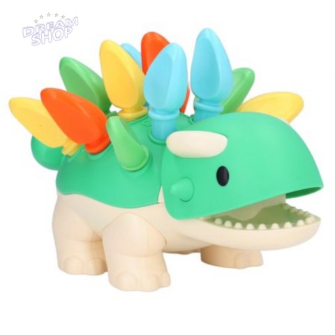Sorter układanka dinozaur Montessori kolory S2055A Sorter układanka dinozaur Montessori kolory S2055A