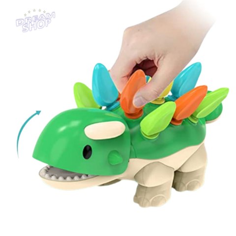 Sorter układanka dinozaur Montessori kolory S2055A Sorter układanka dinozaur Montessori kolory S2055A