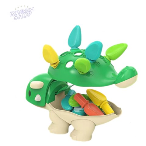 Sorter układanka dinozaur Montessori kolory S2055A Sorter układanka dinozaur Montessori kolory S2055A