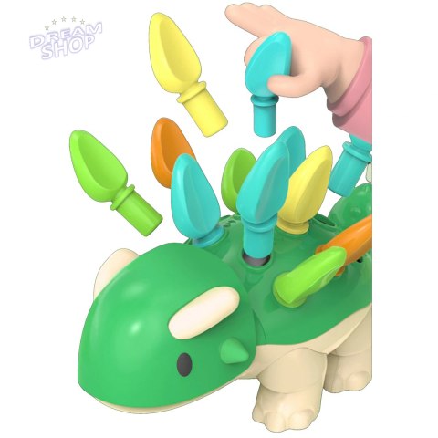 Sorter układanka dinozaur Montessori kolory S2055A Sorter układanka dinozaur Montessori kolory S2055A
