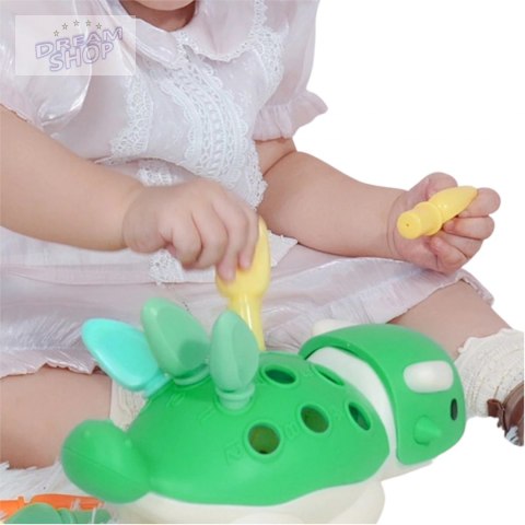 Sorter układanka dinozaur Montessori kolory S2055A Sorter układanka dinozaur Montessori kolory S2055A