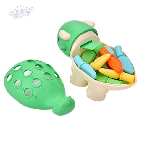 Sorter układanka dinozaur Montessori kolory S2055A Sorter układanka dinozaur Montessori kolory S2055A