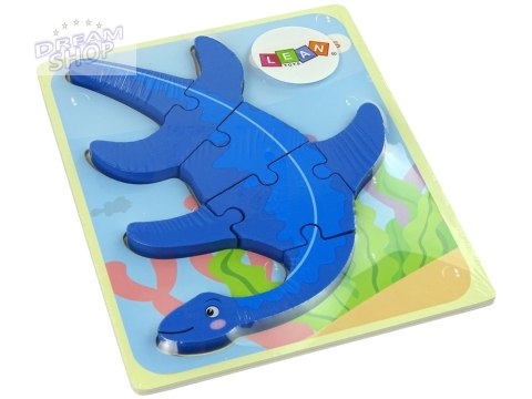 Drewniane Puzzle Dinozaur Pterodaktyl Różowy Drewniane Puzzle Dinozaur Pterodaktyl Różowy