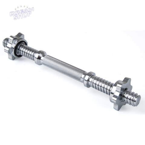 Gryf prosty krótki 35cm z zacikami średnica 25mm EB FIT Gryf prosty krótki 35cm z zacikami średnica 25mm EB FIT