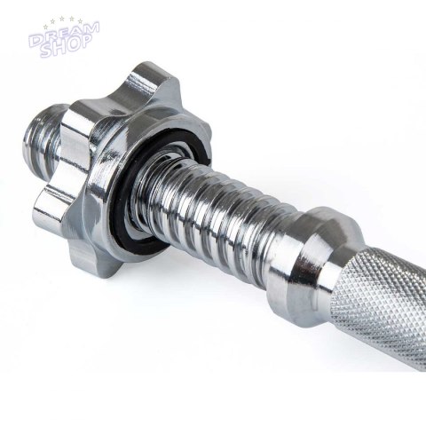 Gryf prosty krótki 35cm z zacikami średnica 25mm EB FIT Gryf prosty krótki 35cm z zacikami średnica 25mm EB FIT