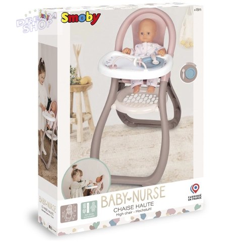 SMOBY Baby Nurse Krzesełko Do Karmienia dla Lalek SMOBY Baby Nurse Krzesełko Do Karmienia dla Lalek
