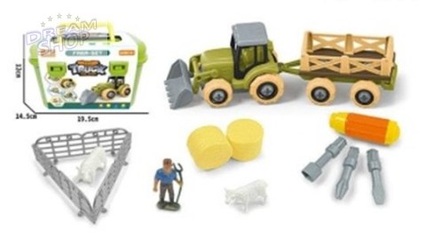 Gospodarstwo rolne farma traktor do skręcenia