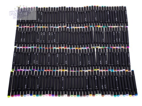 Markery dwustronne alkoholowe w etui 168 sztuk Markery dwustronne alkoholowe w etui 168 sztuk