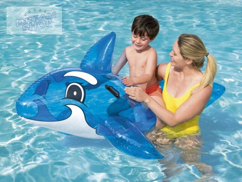 Bestway Duży dmuchany niebieski Delfin Wieloryb do pływania 157 cm 41037 Bestway Duży dmuchany niebieski Delfin Wieloryb do pływania 157 cm 41037