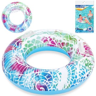 Bestway Dmuchane koło do pływania z uchwytami NIEBIESKIE 91cm 36084