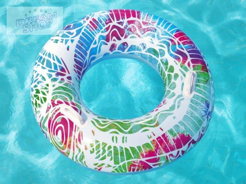 Bestway Dmuchane koło do pływania z uchwytami NIEBIESKIE 91cm 36084