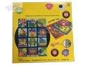 Edukacyjna Guzikowa Układanka, Puzzle, Mozaika, Plansze + Kolorowe Guziczki Klocki