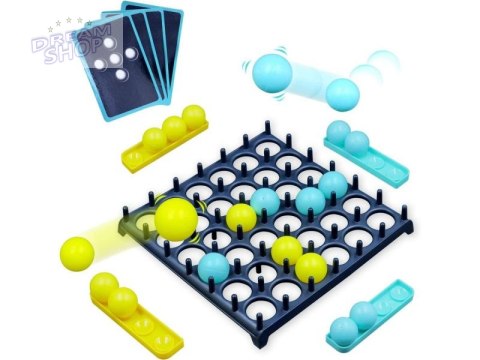 Rodzinna Gra Zręcznościowa BOUNCE GAME, Układanka, Karty, Piłeczki Rodzinna Gra Zręcznościowa BOUNCE GAME, Układanka, Karty, Piłeczki