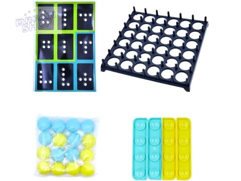 Rodzinna Gra Zręcznościowa BOUNCE GAME, Układanka, Karty, Piłeczki Rodzinna Gra Zręcznościowa BOUNCE GAME, Układanka, Karty, Piłeczki