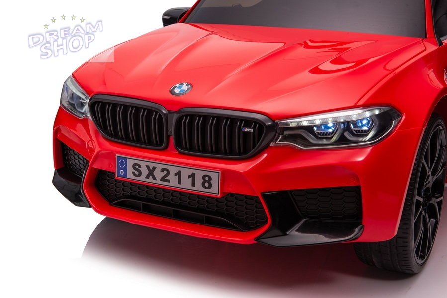 Auto Na Akumulator BMW M5 Z Platformą Dla Rodzica Czerwone Lakierowane Auto Na Akumulator BMW M5 Z Platformą Dla Rodzica Czerwone Lakierowane