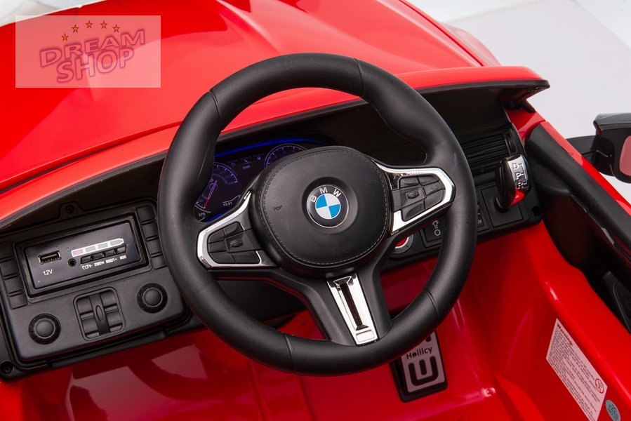 Auto Na Akumulator BMW M5 Z Platformą Dla Rodzica Czerwone Lakierowane