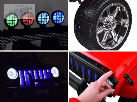 Auto terenowy J E E P gumowe koła EVA Pilot PA0244 Auto terenowy J E E P gumowe koła EVA Pilot PA0244