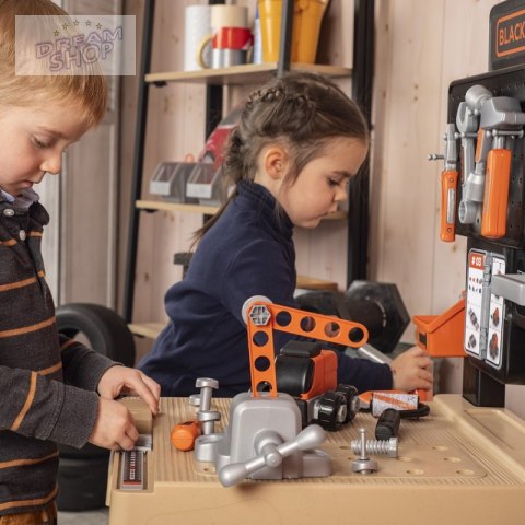 SMOBY Black&Decker Mega Warsztat Hydraulik Malarz 3w1 100 Akcesorii SMOBY Black&Decker Mega Warsztat Hydraulik Malarz 3w1 100 Akcesorii