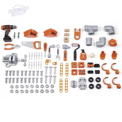 SMOBY Black&Decker Mega Warsztat Hydraulik Malarz 3w1 100 Akcesorii SMOBY Black&Decker Mega Warsztat Hydraulik Malarz 3w1 100 Akcesorii