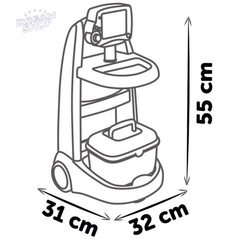 SMOBY Elektroniczny Wózek Medyczny Lekarski 16 akcesoriów