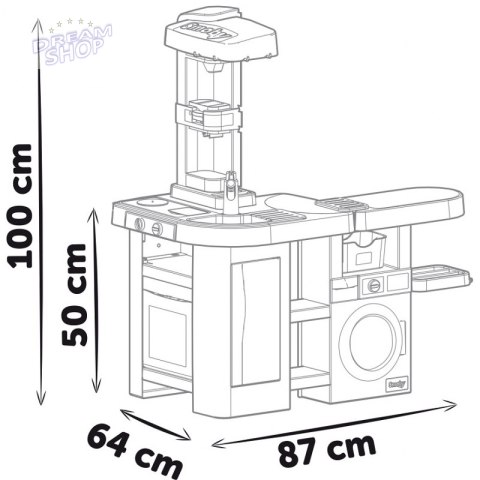 SMOBY Mini Tefal Studio Kuchnia z Pralką 36 Akcesoria SMOBY Mini Tefal Studio Kuchnia z Pralką 36 Akcesoria